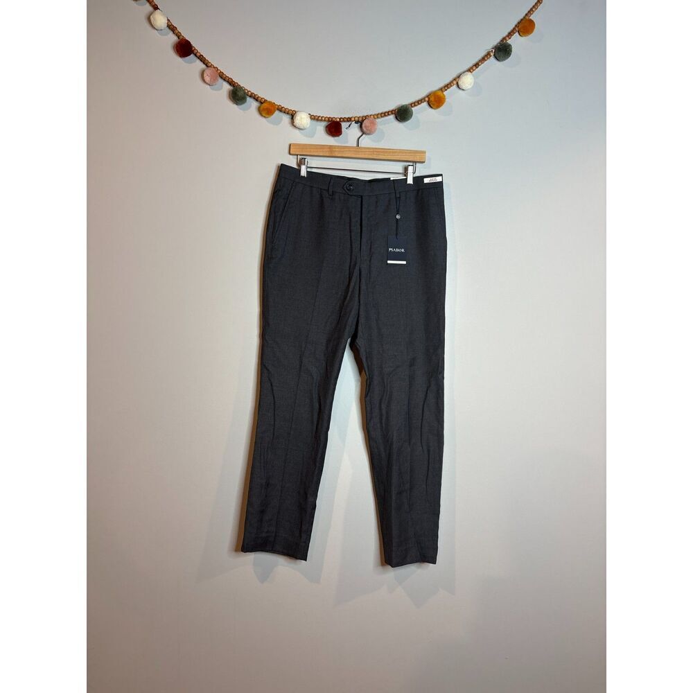 NWT Jos A. Bank grey wool Slim Fit dress pants